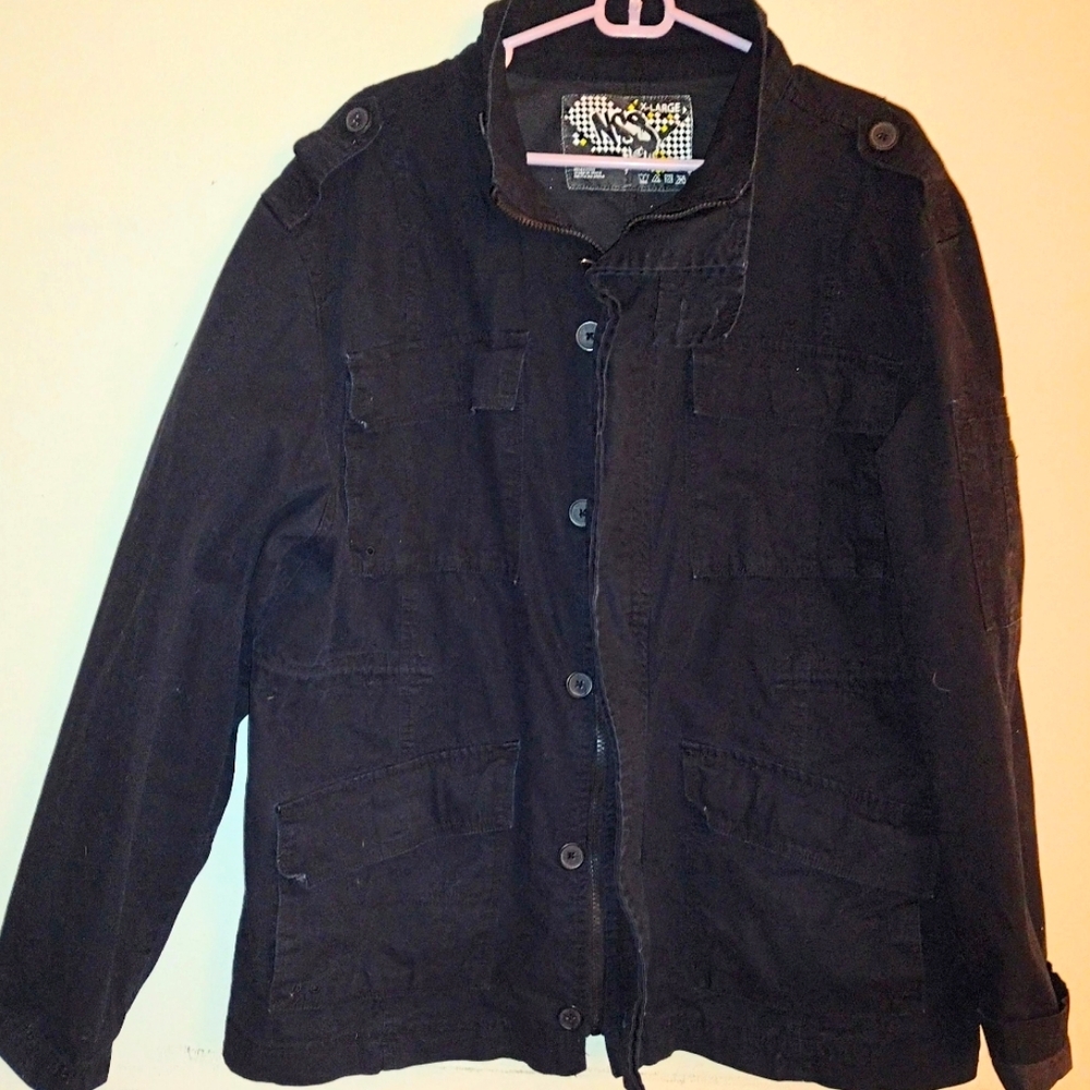 Men's XL Lightweight Black Skate Utility Jacket